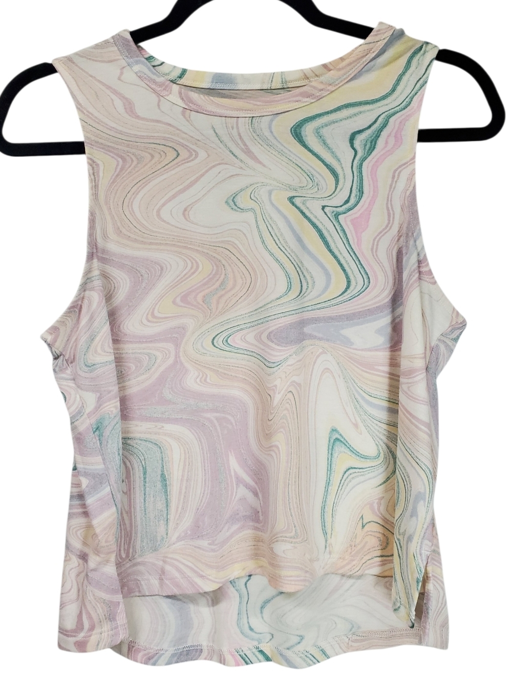 Old Navy Tank Activewear Athletic PS Marbled Gym Workout Pilates Dance